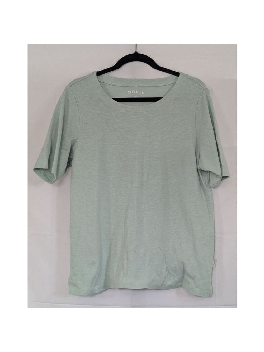 Orvis Aqua Blue Short Sleeve Tee Size Large
